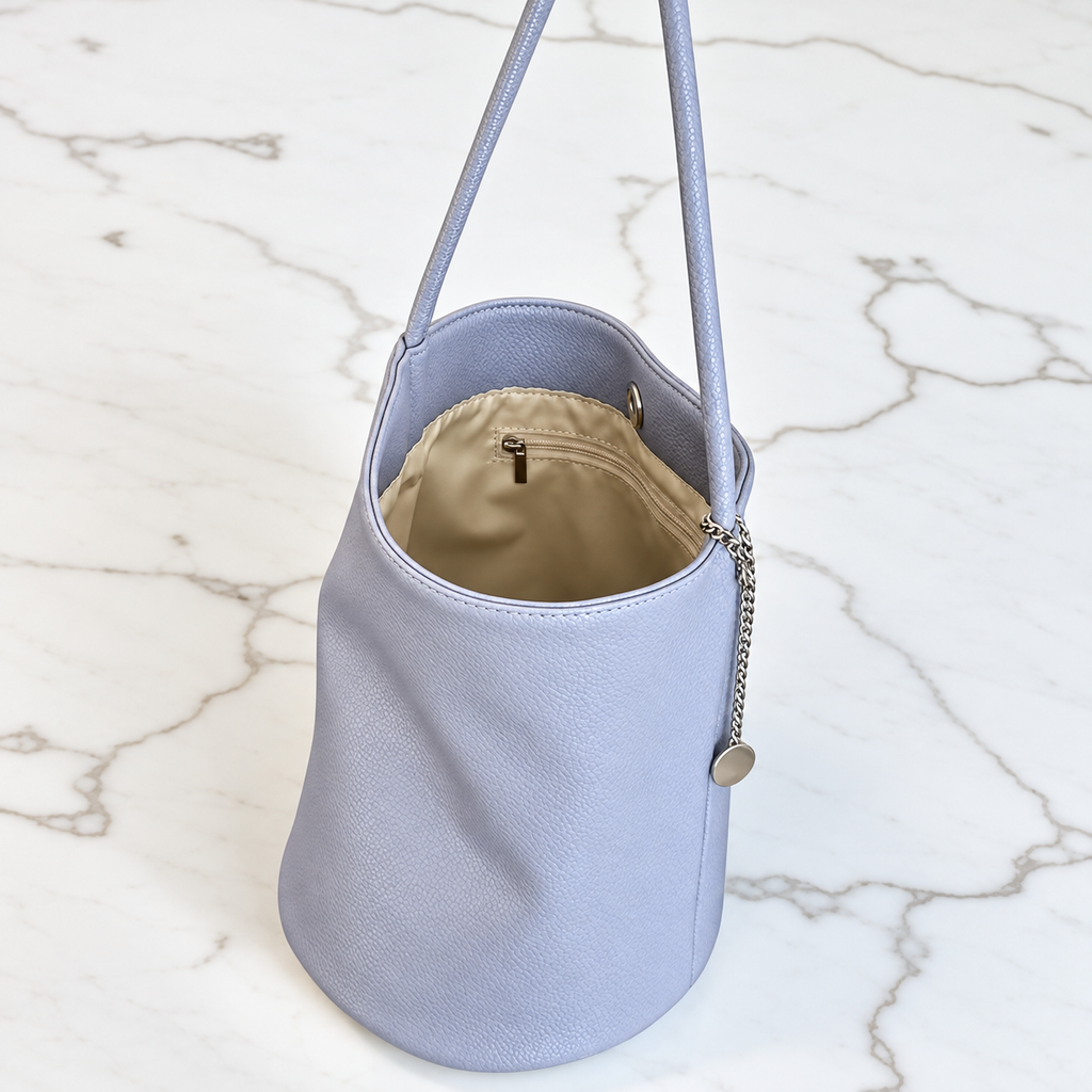 Retro Soft Faux Leather Bucket Shoulder Bag